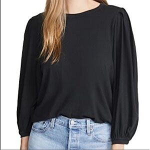 THE GREAT. Perfect Pleat Long Sleeve Tee